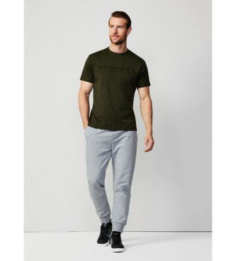 Hackett London Gegraveerd T-shirt groen