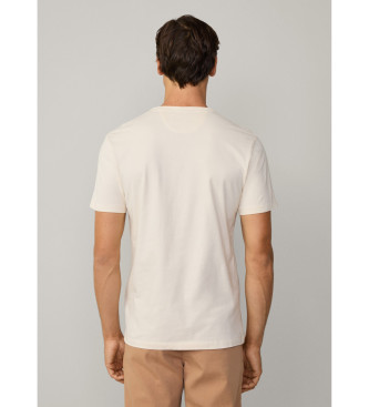 Hackett London T-shirt H gebroken wit