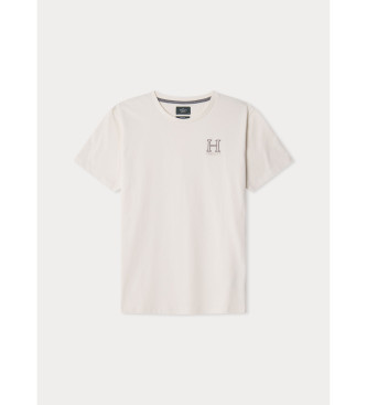 Hackett London T-shirt H gebroken wit