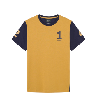 Hackett London T-shirt Heritage 1234 jaune