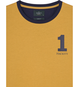 Hackett London Camiseta Heritage 1234 amarillo