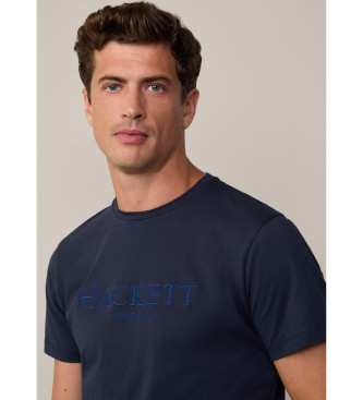 Hackett London T-shirt Heritage Classic granatowy