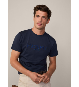 Hackett London T-shirt Heritage Classic granatowy