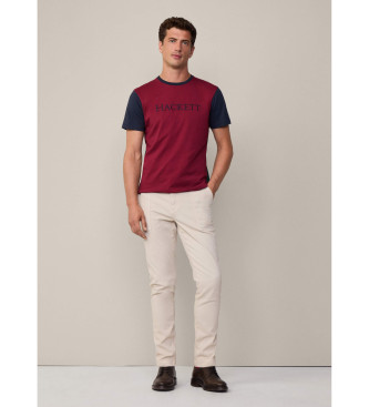 Hackett London Heritage Mult T-shirt rdbrun