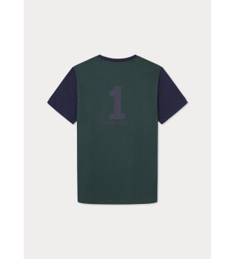 Hackett London T-shirt Heritage Mult bordowy