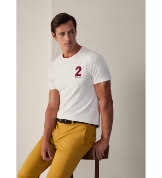 Hackett London Heritage Number T-shirt wit