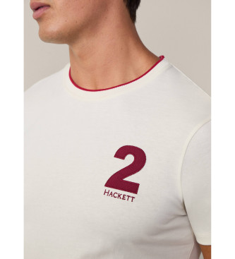 Hackett London Camiseta Heritage Number blanco