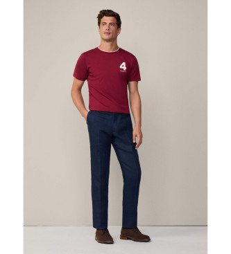 Hackett London Heritage Nummer T-shirt rot