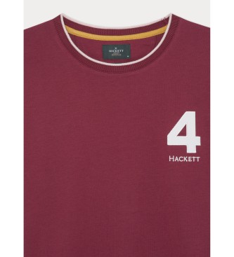 Hackett London Heritage Number T-shirt red