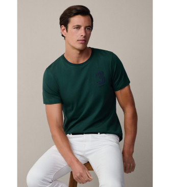 Hackett London Camiseta Heritage Number verde