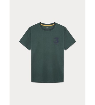 Hackett London T-shirt Heritage Number verde