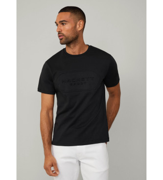 Hackett London HS Club T-shirt Emboss schwarz