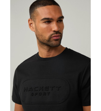 Hackett London HS Club T-shirt Emboss schwarz