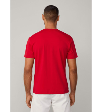 Hackett London Maglietta HS Club Emboss rossa