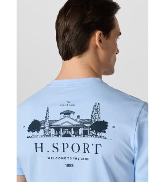 Hackett London Niebieska koszulka Hs Club House
