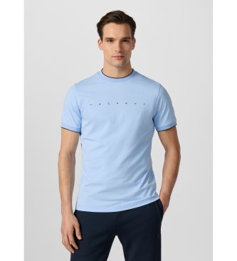 Hackett London Niebieska koszulka Hs Essential