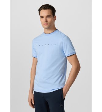 Hackett London Niebieska koszulka Hs Essential