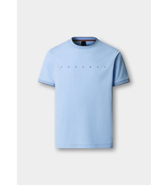 Hackett London Niebieska koszulka Hs Essential