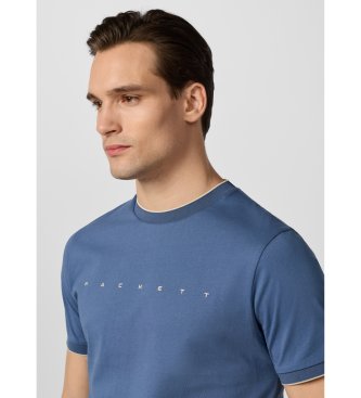Hackett London Niebieska koszulka Hs Essential
