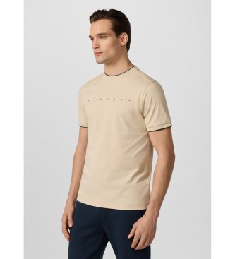 Hackett London Koszulka Hs Essential w kolorze beżowym