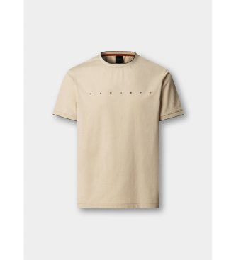 Hackett London Koszulka Hs Essential w kolorze beżowym