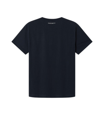 Hackett London T-shirt Hs Resort granatowy