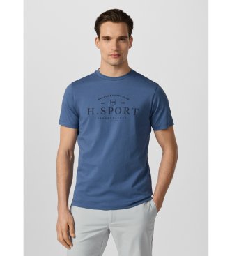 Hackett London Modra majica Hs Script