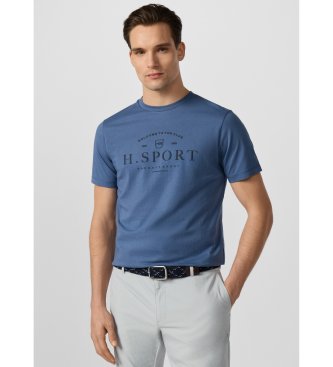 Hackett London Modra majica Hs Script