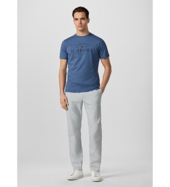 Hackett London Modra majica Hs Script