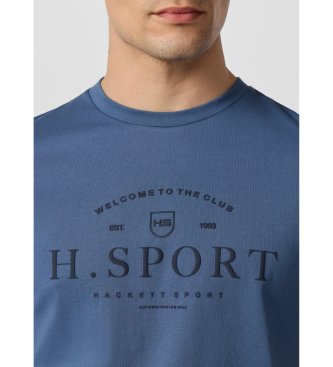 Hackett London Modra majica Hs Script