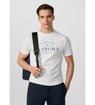 Hackett London Bela majica Hs Script
