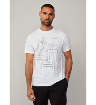 Hackett London Laser-Grafik-T-Shirt wei