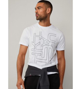 Hackett London Laser-Grafik-T-Shirt wei