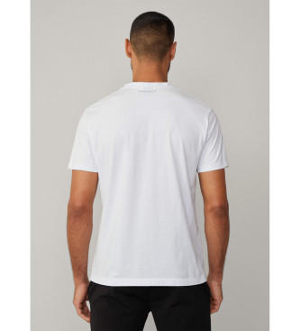 Hackett London Laser-Grafik-T-Shirt wei