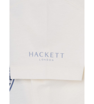 Hackett London Leuchtturm-T-Shirt wei