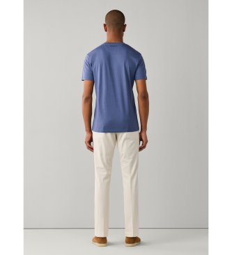 Hackett London Logo T-Shirt blau