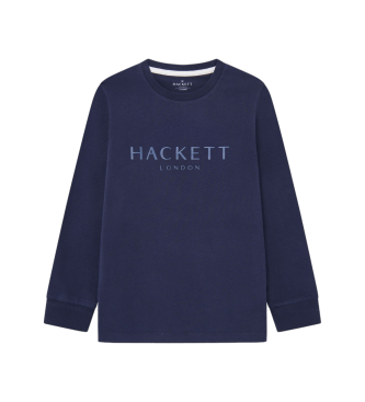 Hackett London Majica z logotipom Lisa navy