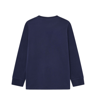 Hackett London Majica z logotipom Lisa navy