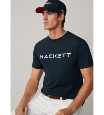 Hackett London Logotip majice v mornariški modri barvi