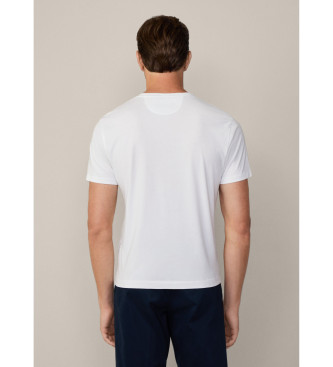 Hackett London Klassisches weies Pima-Fit-T-Shirt