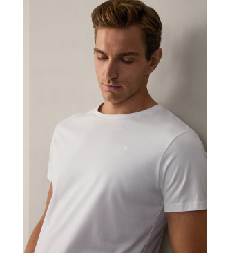 Hackett London Klassisches weies Pima-Fit-T-Shirt