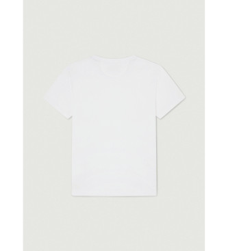 Hackett London Klassiek wit pima fit t-shirt