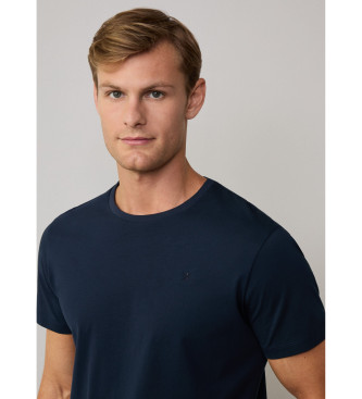 Hackett London T-shirt classique bleu marine en coupe pima