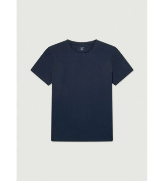 Hackett London T-shirt classique bleu marine en coupe pima