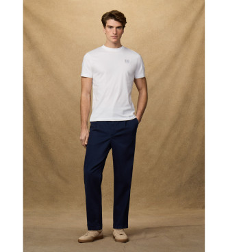 Hackett London T-shirt klein logo wit