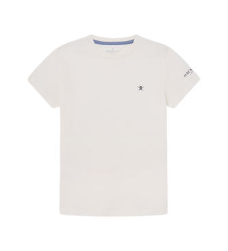 Hackett London Camiseta Small Logo blanco roto