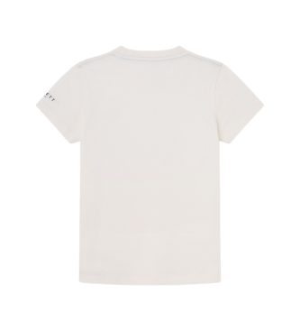 Hackett London Camiseta Small Logo blanco roto