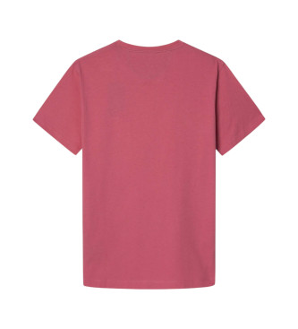 Hackett London Swim Trim T-shirt różowy