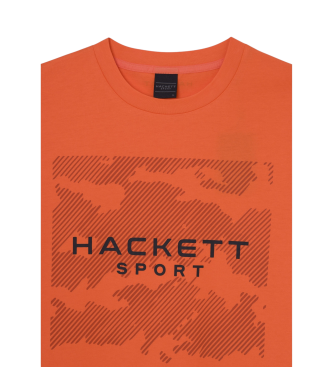 Hackett London T-shirtHs Camo Graphic laranja