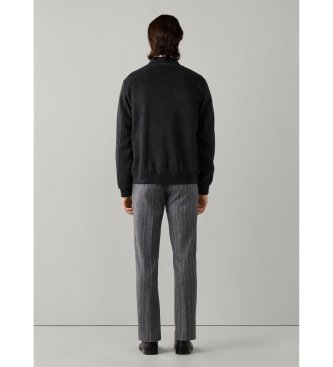 Hackett London Bomberjacke Wool grau